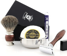 Load image into Gallery viewer, 5 Pc Shaving Kit – Antique Maroon